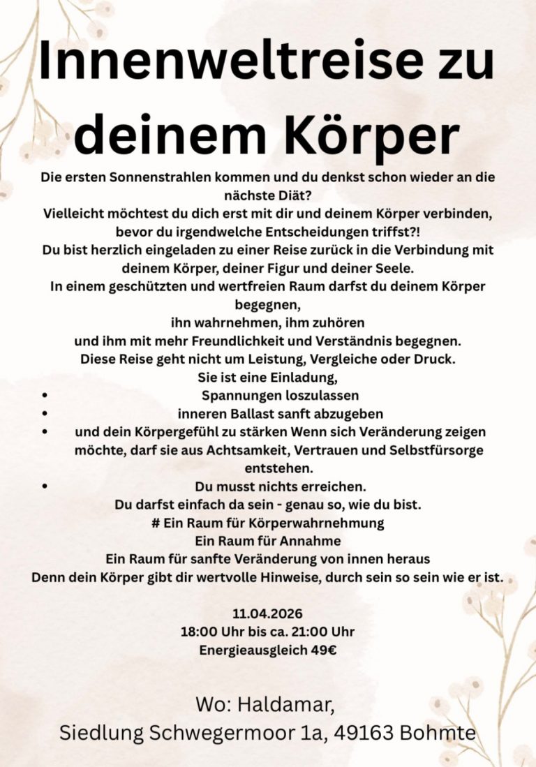 Info Flyer für ein Event