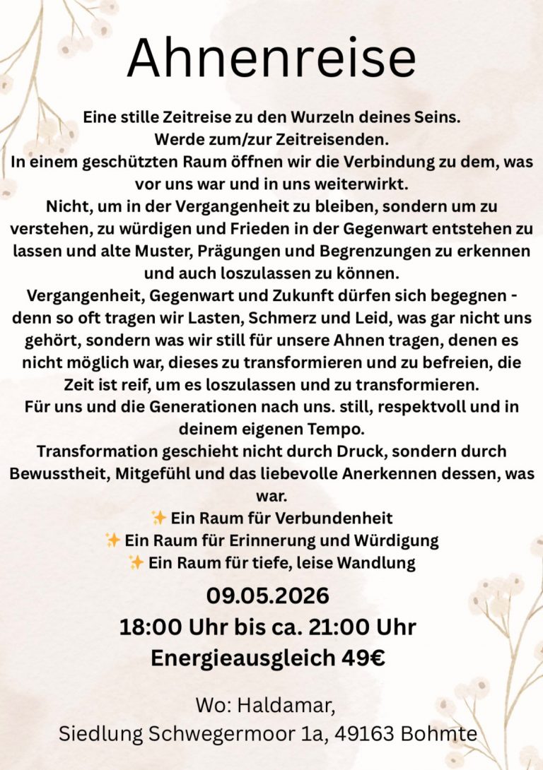 Info Flyer für ein Event