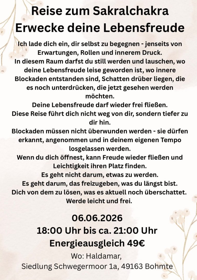 Info Flyer für ein Event
