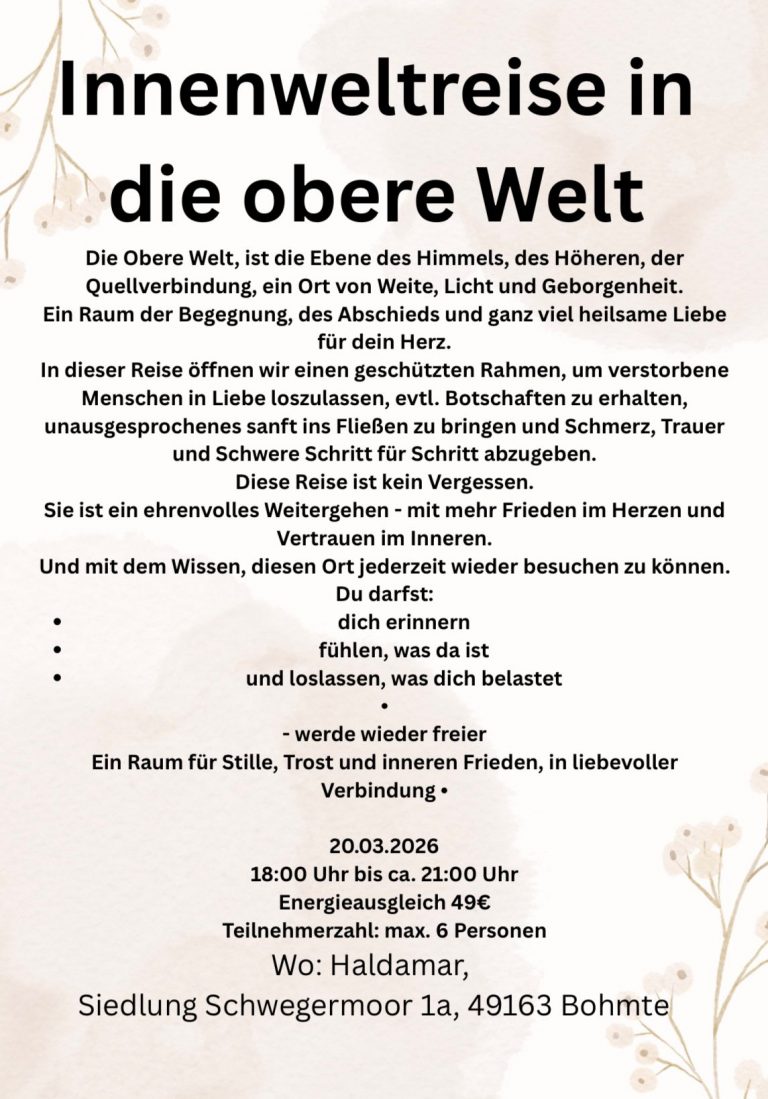 Info Flyer für ein Event